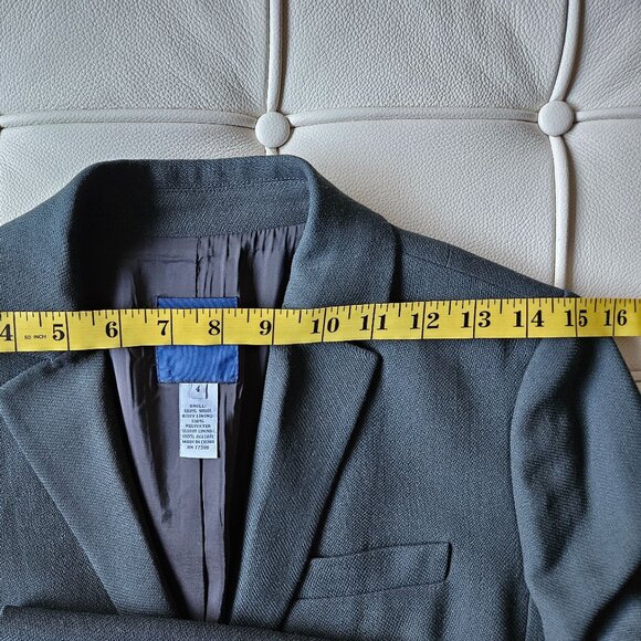 J.Crew 100% Wool Two-Button Blazer Dark Charcoal Grey - Size 4 - Picture 8 of 12